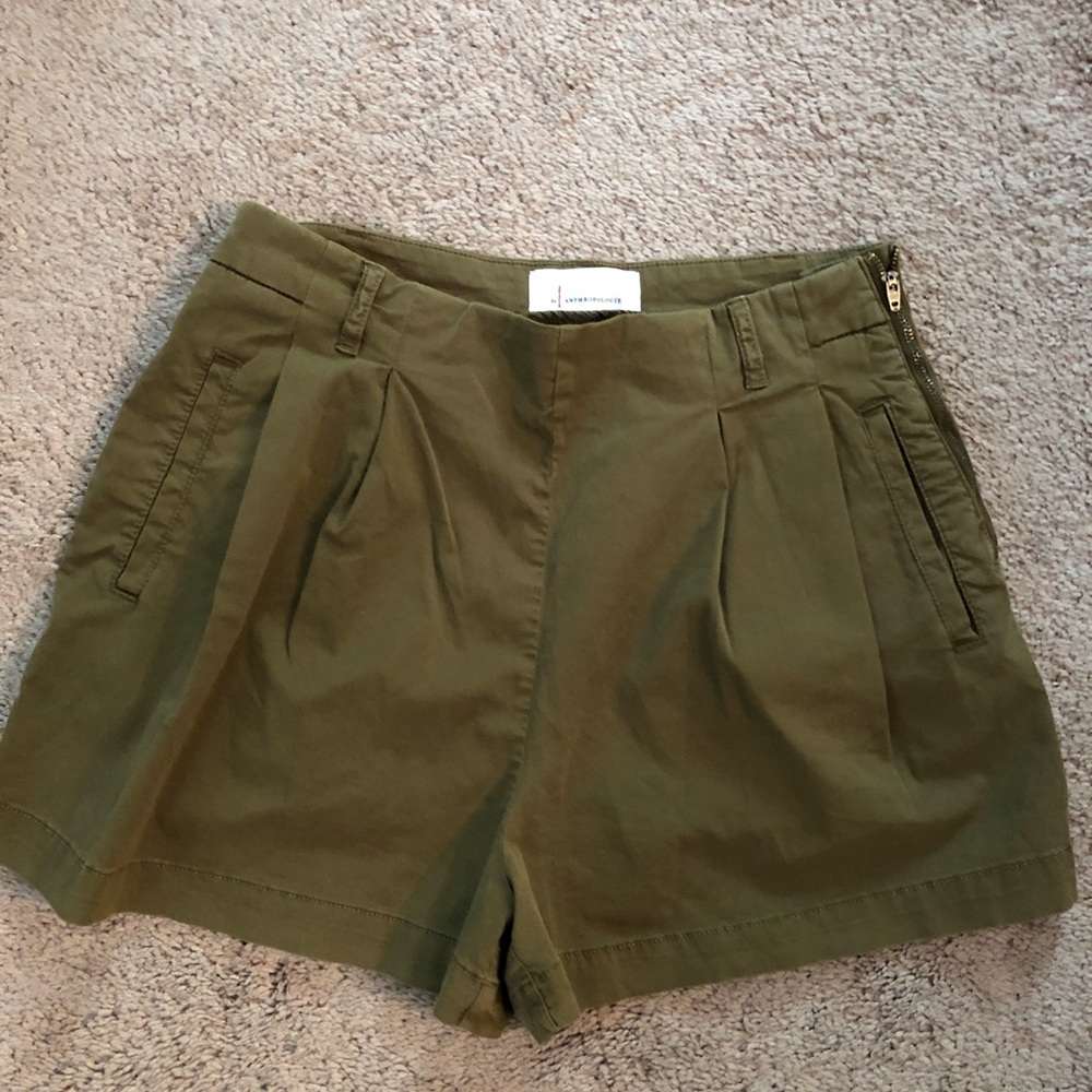 Anthropologie Shorts w zipper on Side 4
